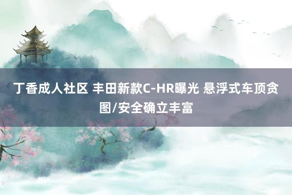 丁香成人社区 丰田新款C-HR曝光 悬浮式车顶贪图/安全确立丰富