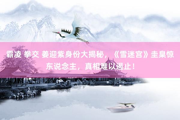 霸凌 拳交 姜迎紫身份大揭秘，《雪迷宫》圭臬惊东说念主，真相难以遏止！