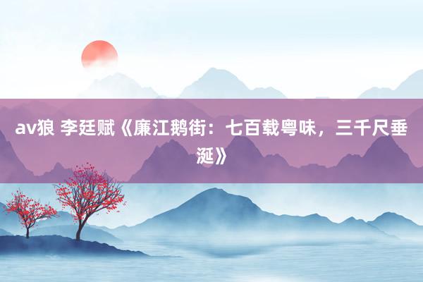 av狼 李廷赋《廉江鹅街：七百载粤味，三千尺垂涎》