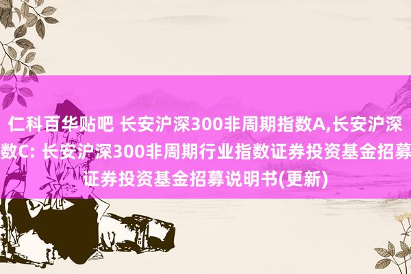 仁科百华贴吧 长安沪深300非周期指数A，长安沪深300非周期指数C: 长安沪深300非周期行业指数证券投资基金招募说明书(更新)