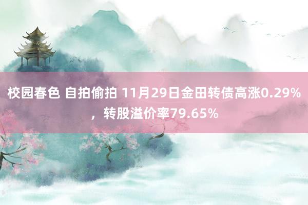 校园春色 自拍偷拍 11月29日金田转债高涨0.29%，转股溢价率79.65%