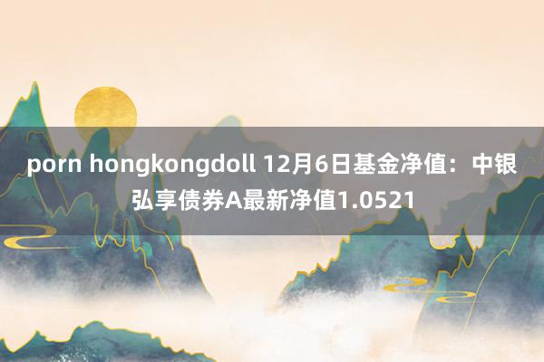 porn hongkongdoll 12月6日基金净值：中银弘享债券A最新净值1.0521