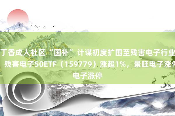 丁香成人社区 “国补” 计谋初度扩围至残害电子行业，残害电子50ETF（159779）涨超1%，景旺电子涨停